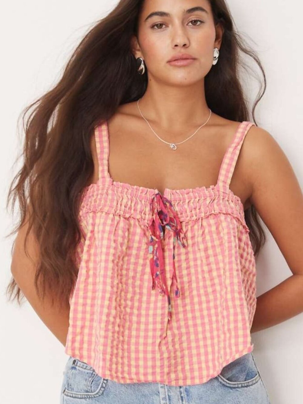 Free People Picnic Party Cotton Top